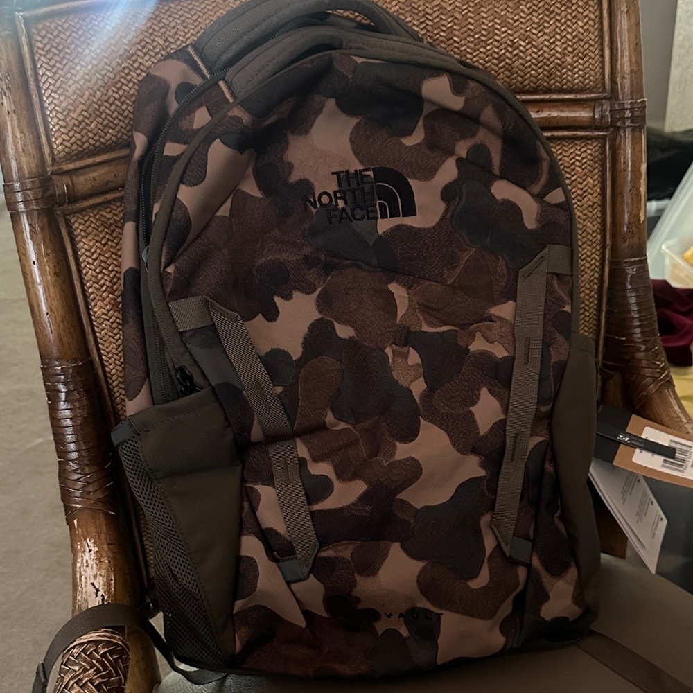 The North Face Men's Brown Camouflage Backpack